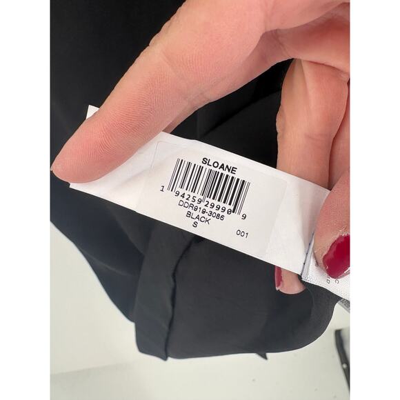 DRESS THE POPULATION Dress Size S Black NEW Midi $128 Classic Sleeveless - Picture 4 of 9